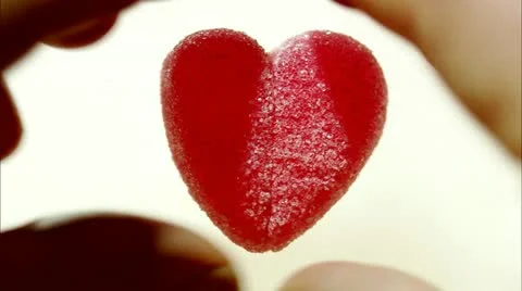 Divided candy heart Video stock 11280971