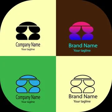 Divided Dome logo Stock Illustration