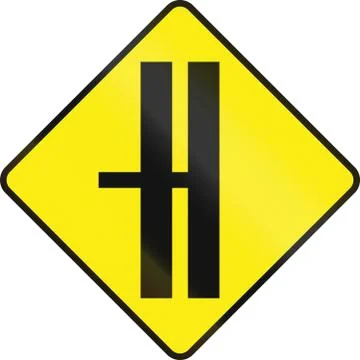 Divided Highway Intersection Ahead In Ireland Illustrazione stock