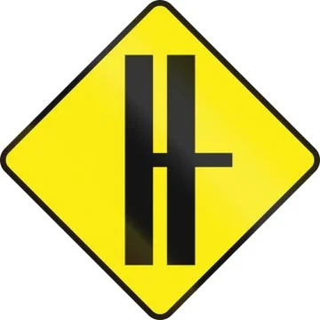 Divided Highway Intersection Ahead In Ireland Stock Illustration
