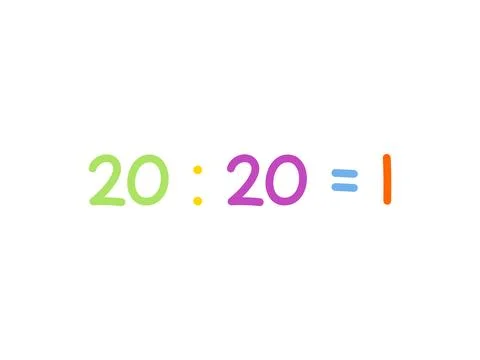 Divided mathematics for children vector template Stock Illustration