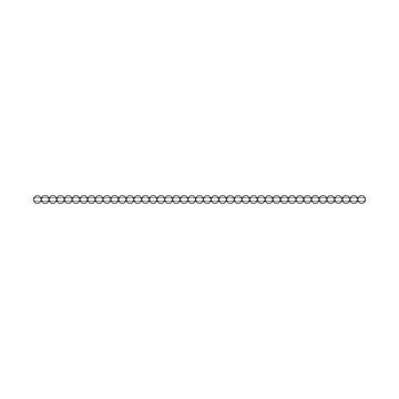Divider border frame circle shape horizontal line vector icon for decorativ.. Illustrazione stock