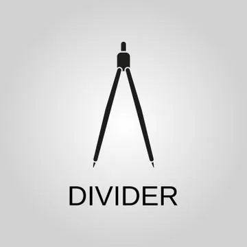 Divider icon. Divider symbol. Flat design. Stock - Vector illustration. Stock Illustration