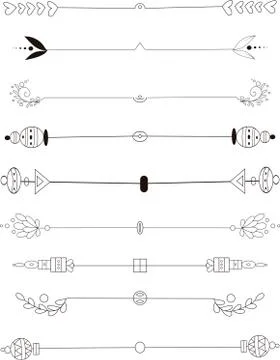 Divider set vector Stock Illustration