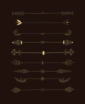 Divider set vector Stock Illustration