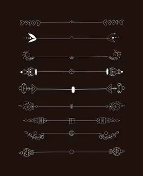 Divider set vector Stock Illustration