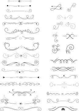Divider set vector Stock Illustration