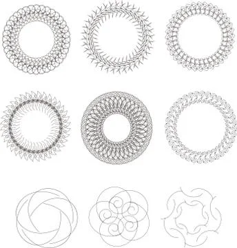 Divider set vector Stock Illustration