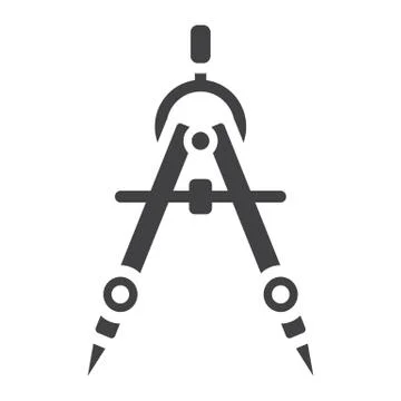 Divider solid icon, architect and geometry Illustrazione stock