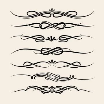 Dividers and Headers Set Stock Illustration