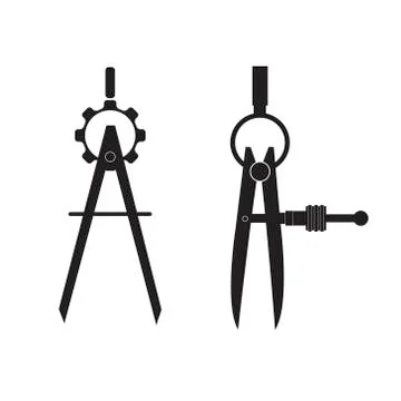 Dividers -measuring tools Stock Illustration