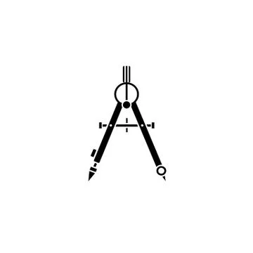 Dividers solid icon, Education and school element Stock Illustration