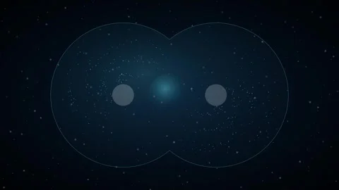 Dividing Cell Nuclei Loop - Blue Microscopic Biology Science Backdrop Stock Footage 341786888