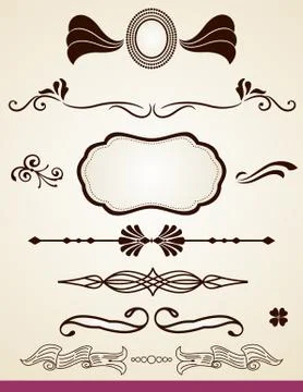 Dividing elements Stock Illustration