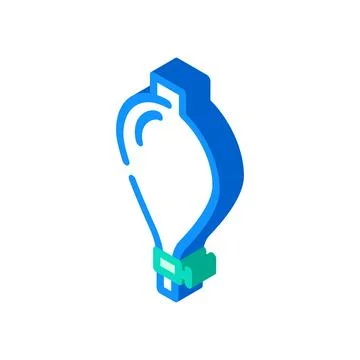 Dividing funnel lab tool isometric icon vector illustration Illustrazione stock
