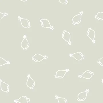 Dividing funnel lab tool line vector seamless pattern Stock Illustration