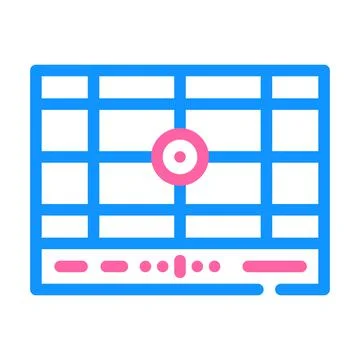 Dividing grid color icon vector illustration Illustrazione stock