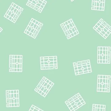 Dividing grid line vector seamless pattern Illustrazione stock