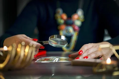 Divination and forecasting concept Stock Photos
