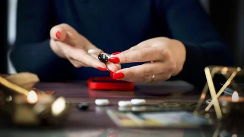 Divination and forecasting concept Stock Photos