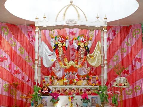 Divine altar Krishna Stock Photos