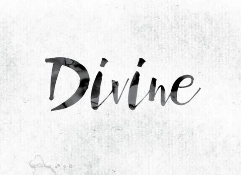Divine Concept Painted in Ink Stock Illustration