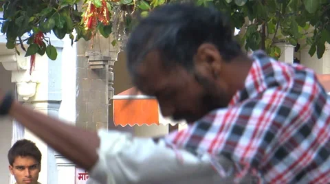 Divine dance Some Hindu devotees worshipping Hindu Goddess Stock-Footage 42686969