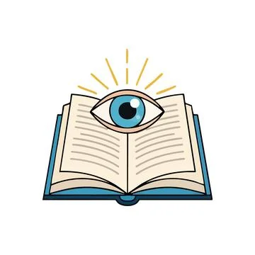 (Divine Eye of Knowledge. Illuminating truth and spiritual insight, this ic.. Stock Illustration