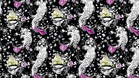 Divine Fish Ascent – Vertical Motion Video stock 306522685