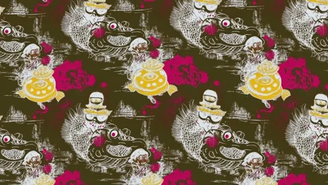 Divine Fish Rise – Vertical Motion Stock Footage 306525458