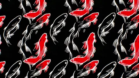 Divine Fish Rise – Vertical Motion Stock Footage 306526195