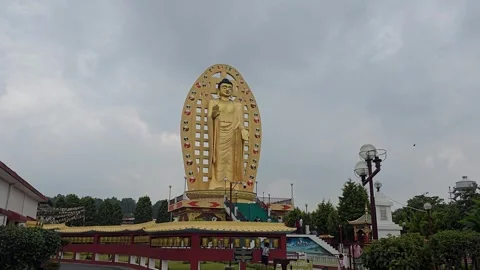 A Divine Gaze: Inside India Buddha Temples Stock Footage 317070840