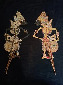 Divine Power Two Puppet of King Krishna - Wise King of Dwarawati Stock Photos