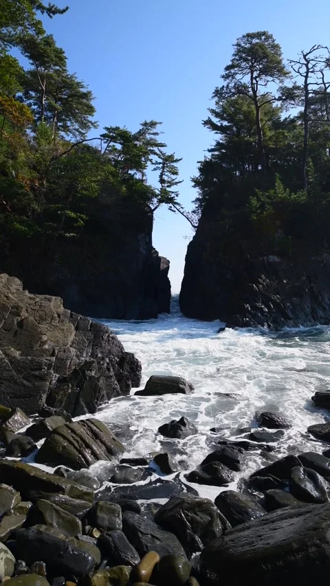 Divine Split Cape Stock Footage 332363356