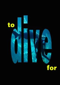 Diving banner Stock Photos