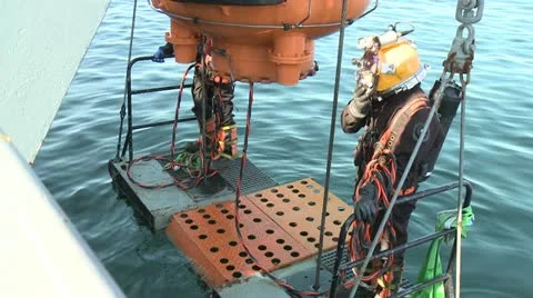 Diving bell Stock Footage 14918491