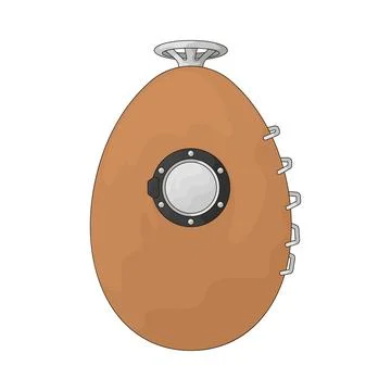Diving bell illustration Stock Illustration