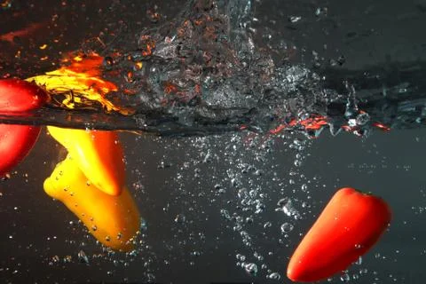 Diving bell peppers Stock Photos