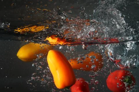 Diving bell peppers Stock Photos