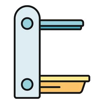 Diving board icon representing summer pool sport activity Stock Illustration