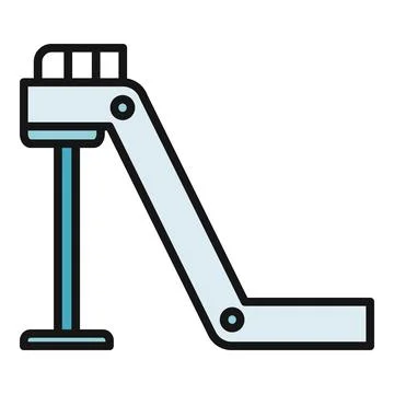Diving board icon for swimming pool activity Stock Illustration