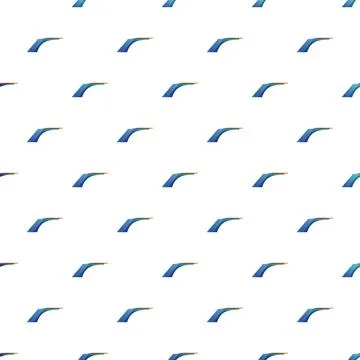 Diving board pattern repeating vector illustration background Illustrazione stock