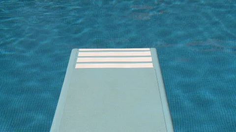 Diving board swimming pool  Video stock 316549