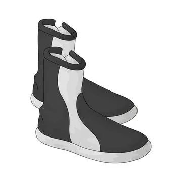 Diving boots illustration Stock Illustration