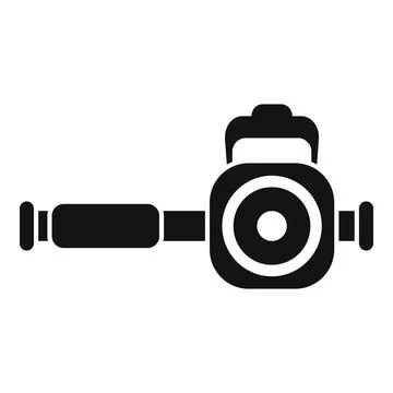 Diving camera icon simple vector. Active swim exercise Stock Illustration