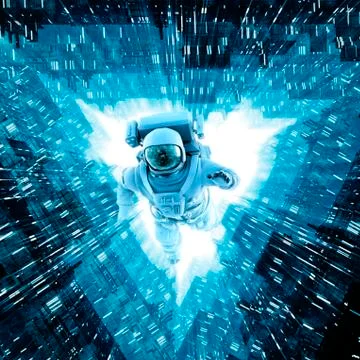 Diving into the core Stock-Illustration