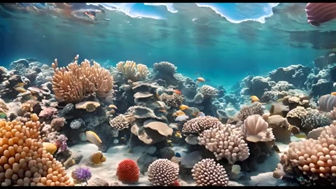 Diving into the depths of the sea Stock Footage 267702693