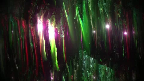 Diving into dreamy cavern 库存影片 247120311