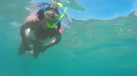 Diving in the exotic seas Stock Footage 42591314