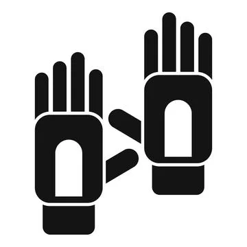 Diving gloves equipment icon simple vector. Vacation summer Illustrazione stock